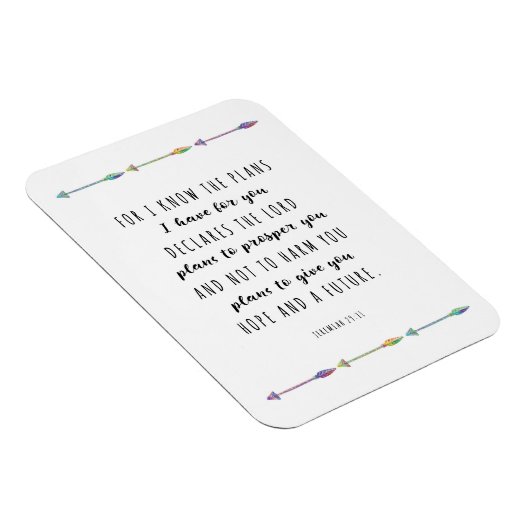 私は私があなたのために持っている計画を知っている マグネット (右側)