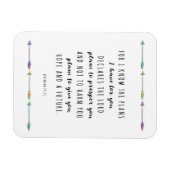 私は私があなたのために持っている計画を知っている マグネット (横)