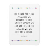 私は私があなたのために持っている計画を知っている マグネット (縦)