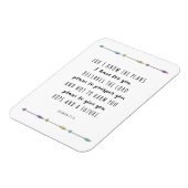 私は私があなたのために持っている計画を知っている マグネット (左側)