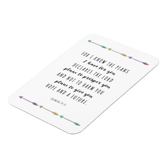 私は私があなたのために持っている計画を知っている マグネット (左側)