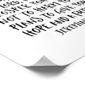 私は私があなたのために持っている計画を知っている， Jeremiah 29:1 ポスター (角)