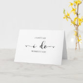 私は私があなたの新婦付添人カードなしですることを言うことができません カード (黄色い花)