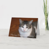 私は私があなたの誕生日を恋しく思ったことを残念です カード (正面)