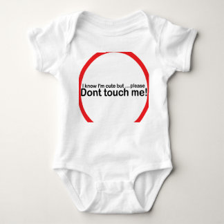 私は私がかわいいが、私に触れないことを知っています ベビーボディスーツ
