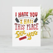 私は私がこの場所を明日会うギフト憎む憎みます サンキューカード (スタンド正面)