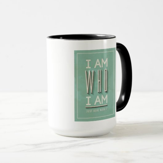 私は私がだれであるかです マグカップ (正面右)