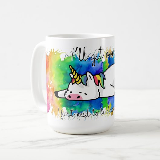 私は私がちょうど劇的な第1である必要があるそれを乗り越えます コーヒーマグカップ (正面左)