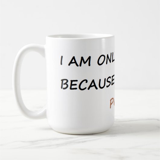 私は私がウンチなるのでだけ促進しています コーヒーマグカップ (左)