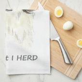 私は私がコリードッグ縁ど引用文を知った キッチンタオル (四つ折り)