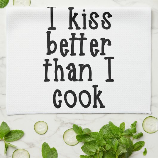 私は私がタオルを調理するよりよく接吻します キッチンタオル (折り畳み)