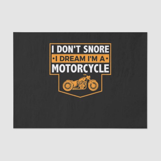 私は私がバイクのいびき自転車の夢を奪うことはない 薄葉紙 (正面)