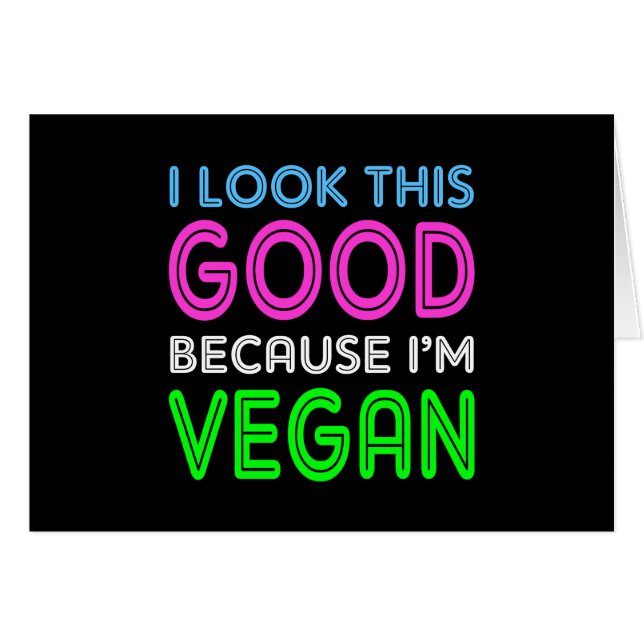 私は私がビーガンであるのでこのよい見ます (正面横)