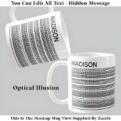 私は私がビーチに隠された文字と名前103B コーヒーマグカップ