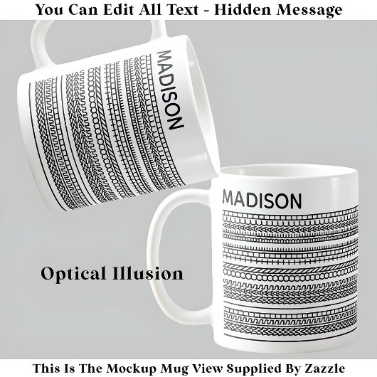 私は私がビーチに隠された文字と名前103B コーヒーマグカップ