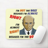 私は私がボスであるので正しいです常に マウスパッド (マウス)