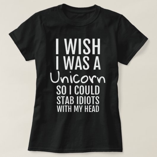 私は私がユニコーンだったことを願う – Men T 2032 Tシャツ (デザイン正面)