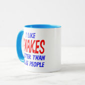 私は私が人々のマグを好むよりよいヘビを好みます マグカップ (正面左)