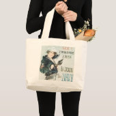 !! 私は私が人だったことを望みます ラージトートバッグ (正面(商品))