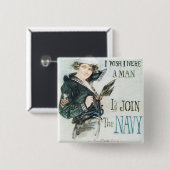 !! 私は私が人だったことを望みます 缶バッジ (正面&裏面)