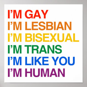 私は私が人間のGLBTです ポスター