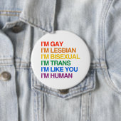 私は私が人間のGLBTです 缶バッジ (インサイチュ)