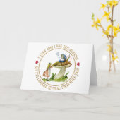 私は私が今朝だれだったが、変わりましたか知っていました カード (黄色い花)