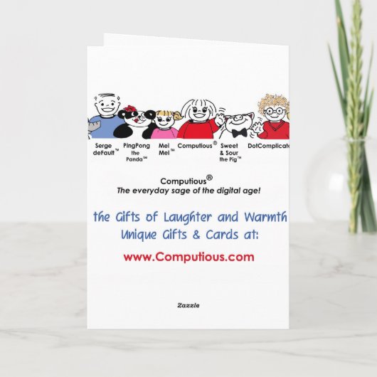 私は私が会ったときに大当たりに-誕生日当りました カード (裏面)