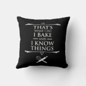 私は私が何を作るか知っている – 私は焼く クッション (裏面)