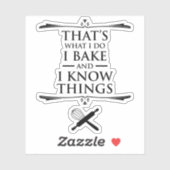 私は私が何を作るか知っている – 私は焼く シール (シート)