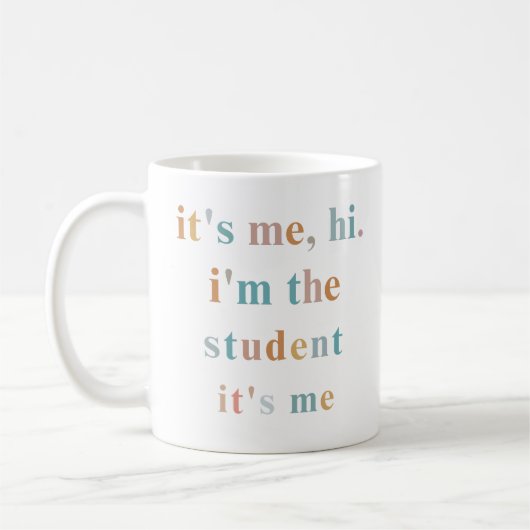 私は私が学生で私が学生学校だ コーヒーマグカップ (左)