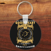 私は私が射手座である完璧だったと言ったことがない キーホルダー (正面)