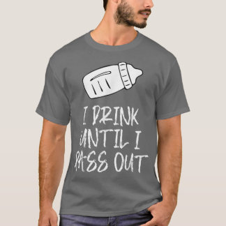 私は私が怠惰なハロウィーンの衣装フーを渡すまで飲む Tシャツ