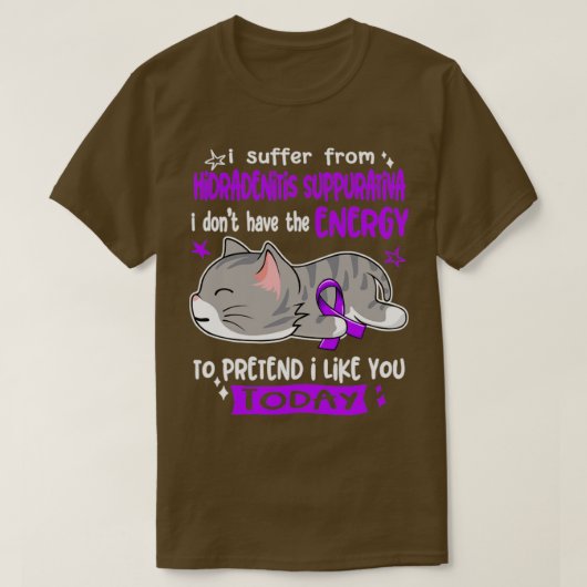私は私が持っていない汗腺炎に苦しむ Tシャツ (デザイン正面)