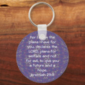 私は私が持っている計画を知っている – Jeremiah 29:11 キーホルダー (正面)