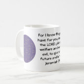 私は私が持っている計画を知っている – Jeremiah 29:11 コーヒーマグカップ (正面左)
