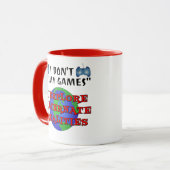 私は私が探検するゲームを遊びません マグカップ (正面左)