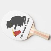 私は私が望むものを行う – 背景色を選択 卓球ラケット (横)