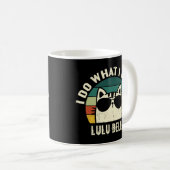 私は私が欲しいものを行う猫好きパーソナライズされたコーヒーマグ コーヒーマグカップ (正面右)