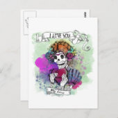 私は私が死もしんでも愛している – Te amo mi amor Canvas P ポストカード (正面/裏面)