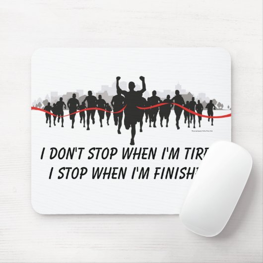 私は私が疲れたランナーのmousepadであるとストップ マウスパッド (マウス)