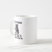 私は私が私であることを作ることができない君に必要はない退職した コーヒーマグカップ (正面左)