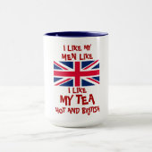 私は私が私の人を熱く、イギリス好むように私の茶を好みます マグカップ (中央)