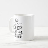私は私が結婚している平静を保つことができません コーヒーマグカップ (正面左)