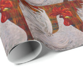 私は私が美しく白いオンドリであることを知っています ラッピングペーパー (ロールコーナー)