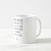 私は私が自分であることを大声で言う必要がない方法が大好き コーヒーマグカップ (正面右)