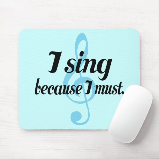 私は私が音楽ギフトなるので歌います マウスパッド (マウス)
