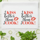 私は私が|の唇を調理するよりよく接吻します キッチンタオル (折り畳み)