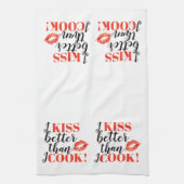 私は私が|の唇を調理するよりよく接吻します キッチンタオル (縦)