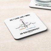 私は私がElectroshockを必要とするように見ますか。 EKG ECG コースター (左側)